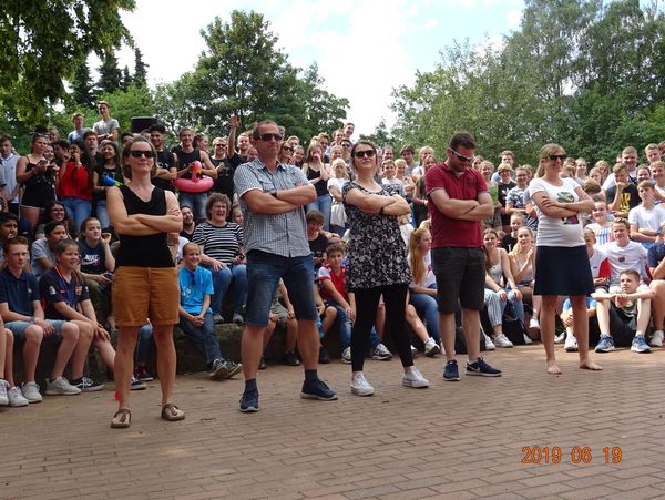 Siegreiches Tanzteam.